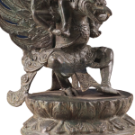 Vintage Indonesian Bronze Vishnu on Garuda | 12" x 6" x 5.5" (30.5 x 15.2 x 14 cm) | 2.19 kg Sacred Art | Heritage Divine Harmony